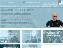 Tablet Screenshot of kirurgi-pbj.dk